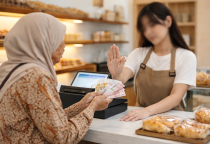 Video nenek ditolak bayar tunai di toko roti viral di media sosial. Foto: Ilustrasi