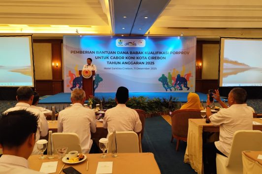 KONI Kota Cirebon Salurkan Rp1 Miliar untuk 40 Cabor Hadapi BK Porprov Jabar 2026. Foto: Istimewa